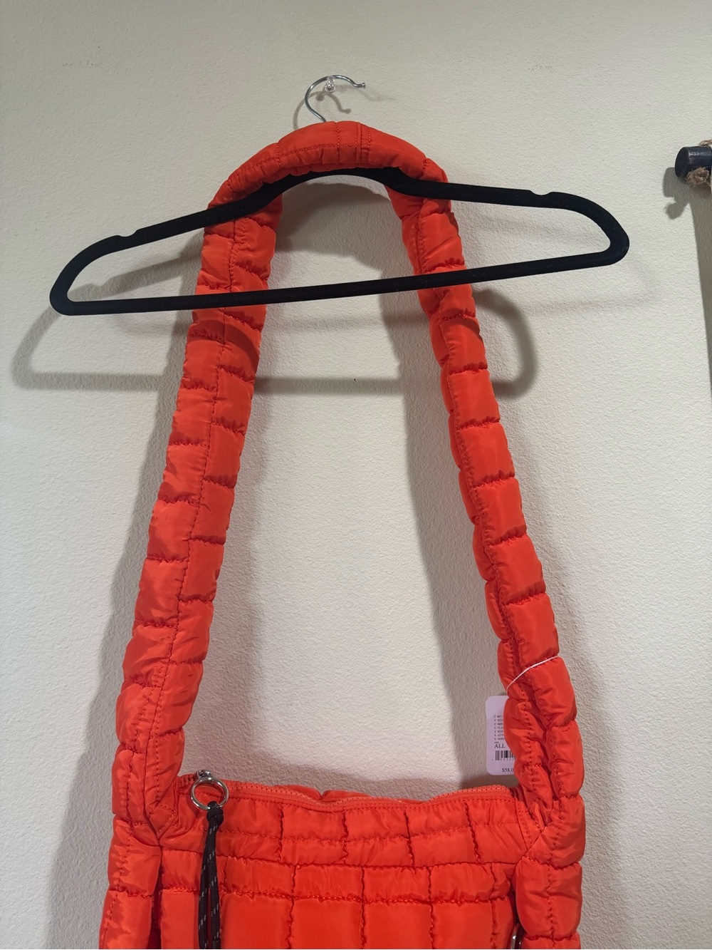 Free People Quilted Baby Carryall Sling Bag in Flame Orange - Picture 4 of 7